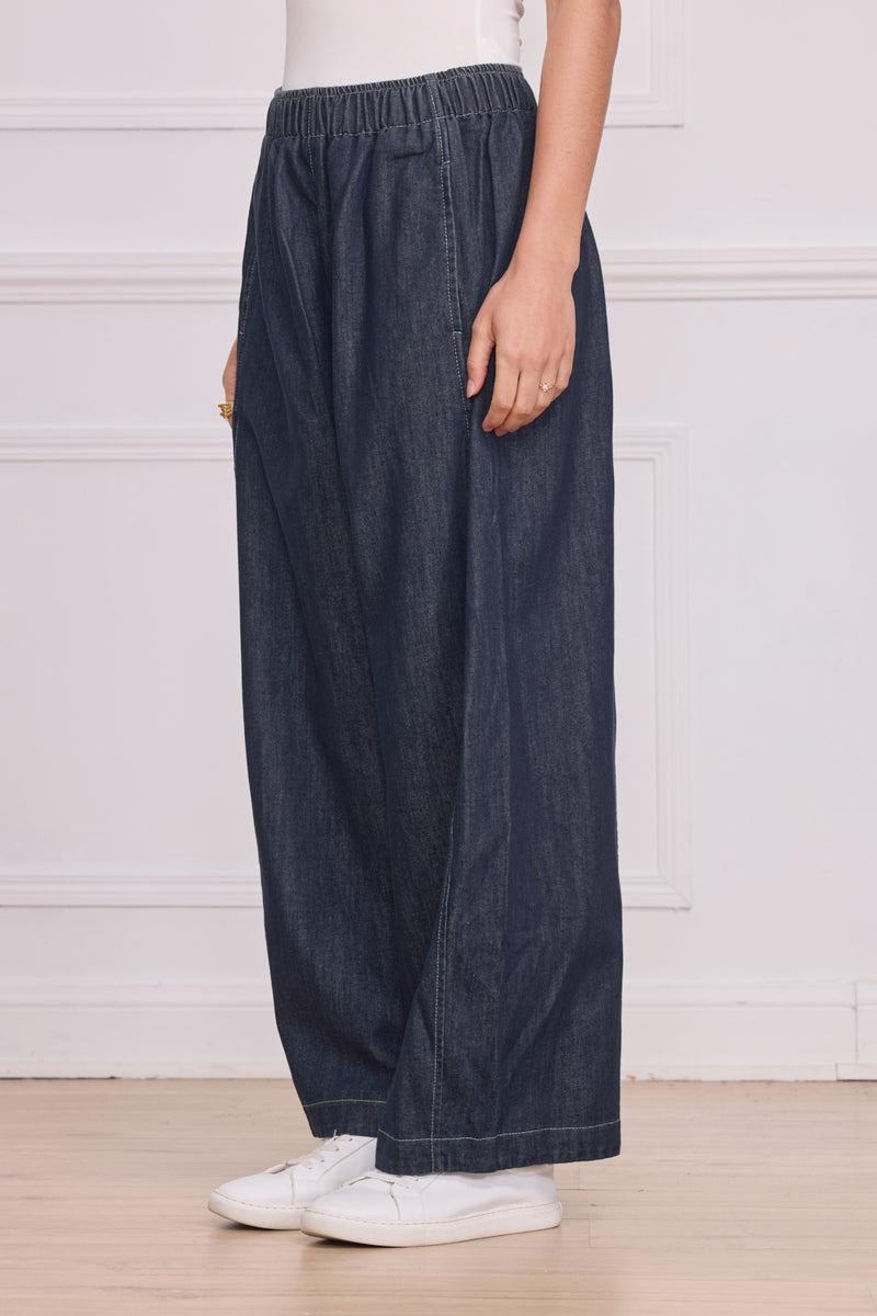 Jean bleu foncé femme – 100% coton