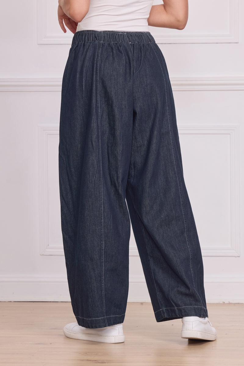 Jean bleu foncé femme – 100% coton