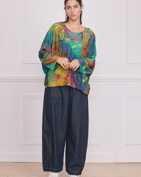 Blouse femme colorée – motifs multicouleur élégants