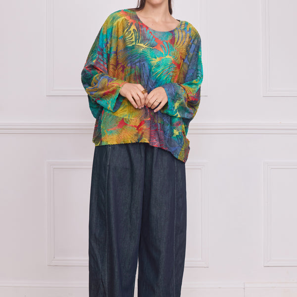 Blouse femme colorée – motifs multicouleur élégants