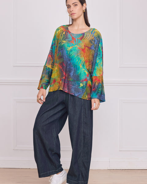 Blouse femme colorée – motifs multicouleur élégants