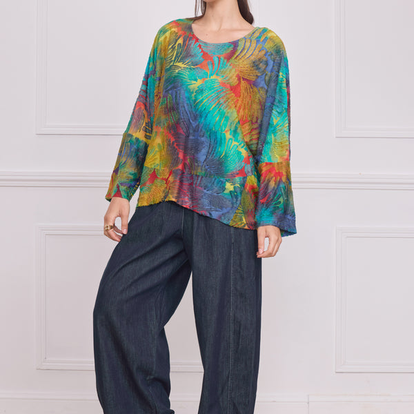 Blouse femme colorée – motifs multicouleur élégants