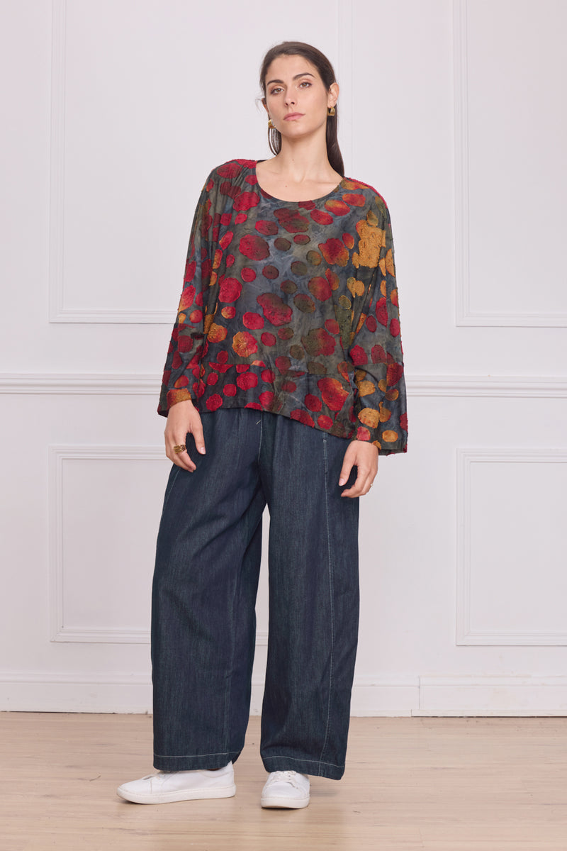 Blouse femme colorée – motifs multicouleur élégants