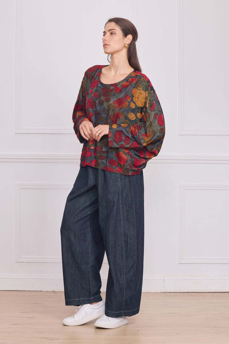 Blouse femme colorée – motifs multicouleur élégants