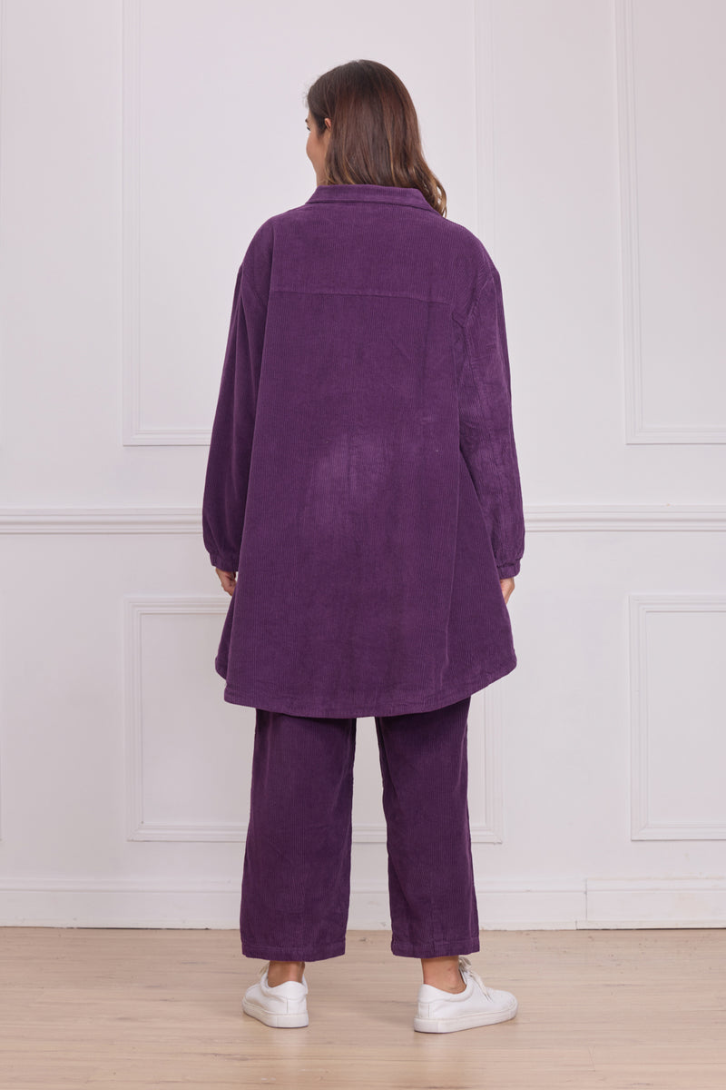 Chemise velours femme – 100% coton