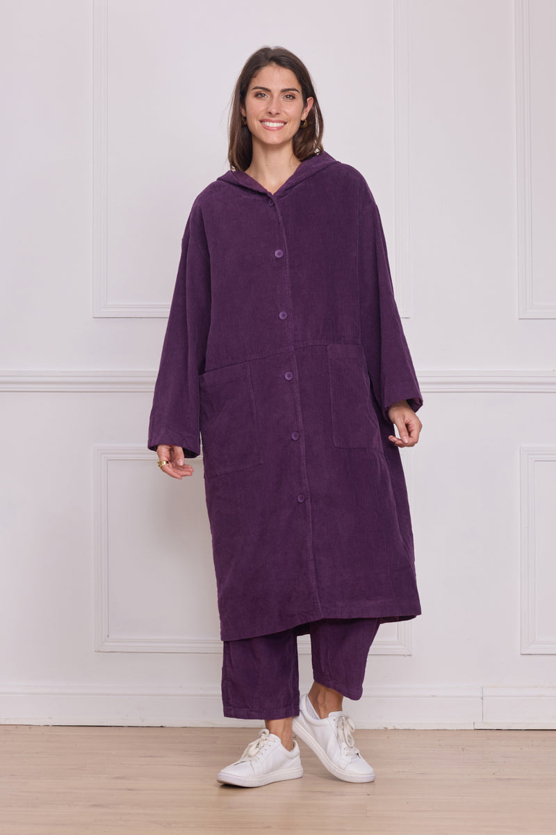 Manteau en velours femme – 100% coton chic