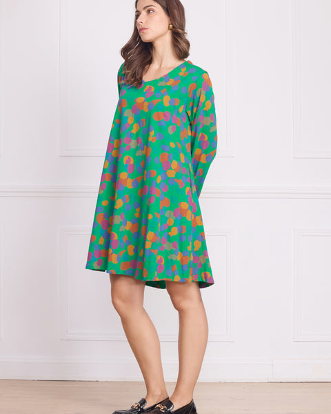 Robe tunique femme à motifs – 100% coton