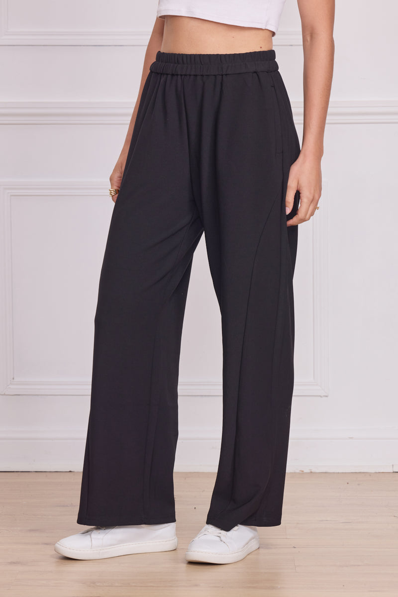 Pantalon noir coupe droite
