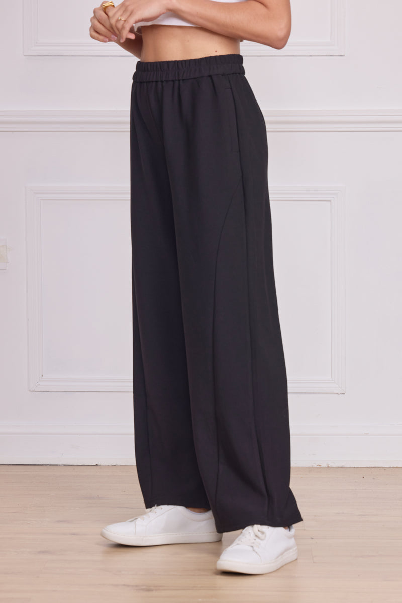 Pantalon noir coupe droite