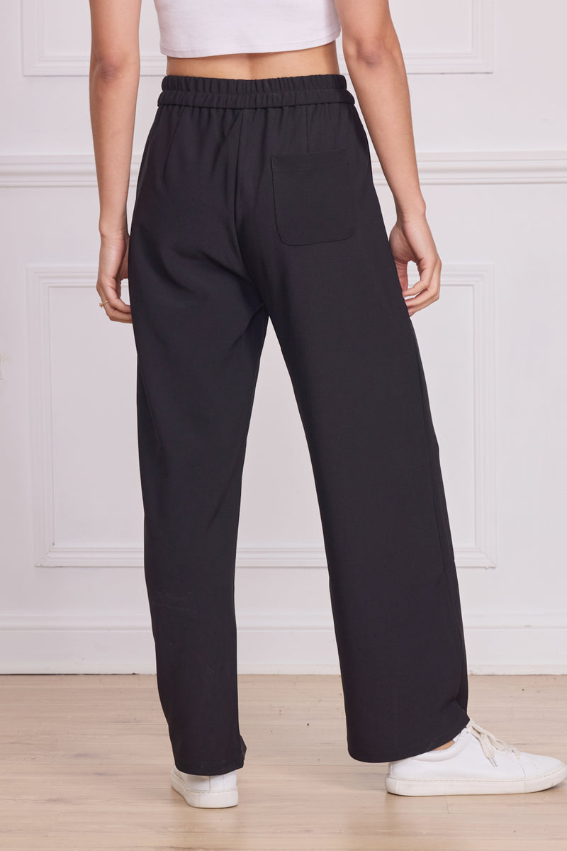 Pantalon noir coupe droite