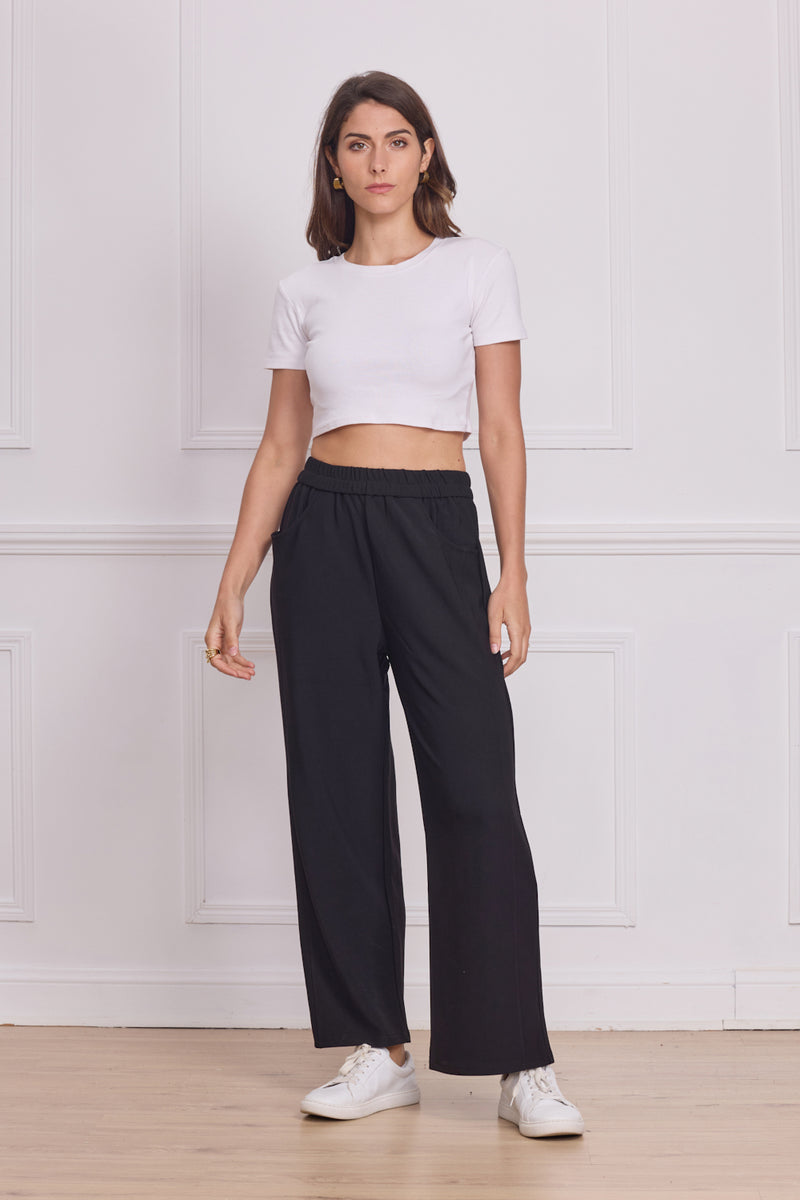 Pantalon noir droit
