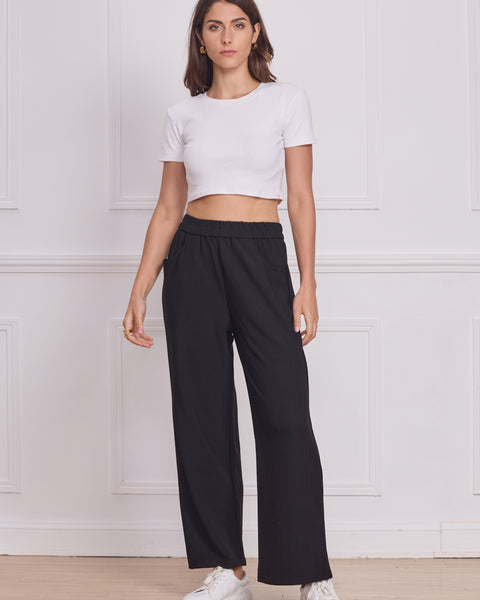 Pantalon noir droit