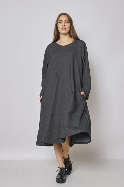 Long gray dress