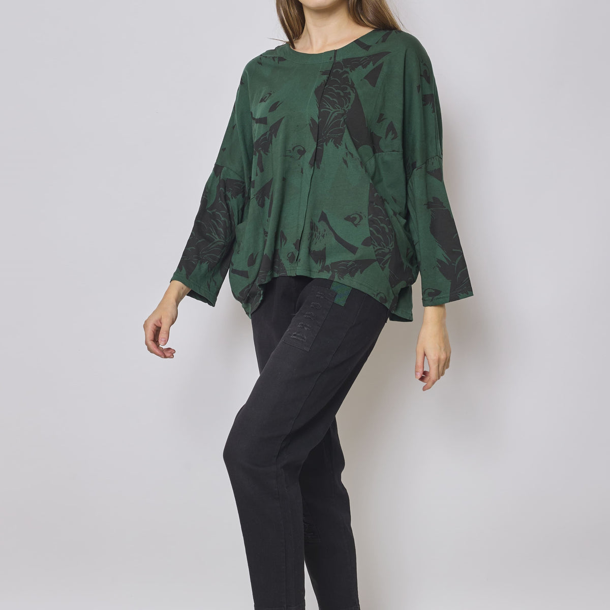 Blouse en coton à motifs aigle