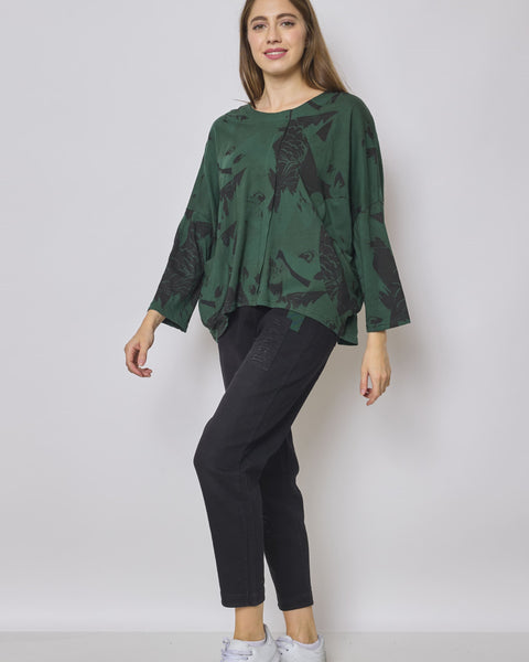 Blouse en coton à motifs aigle