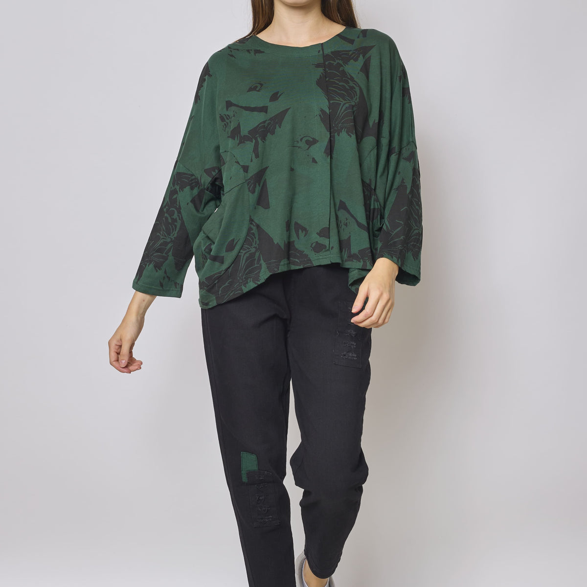 Blouse en coton à motifs aigle