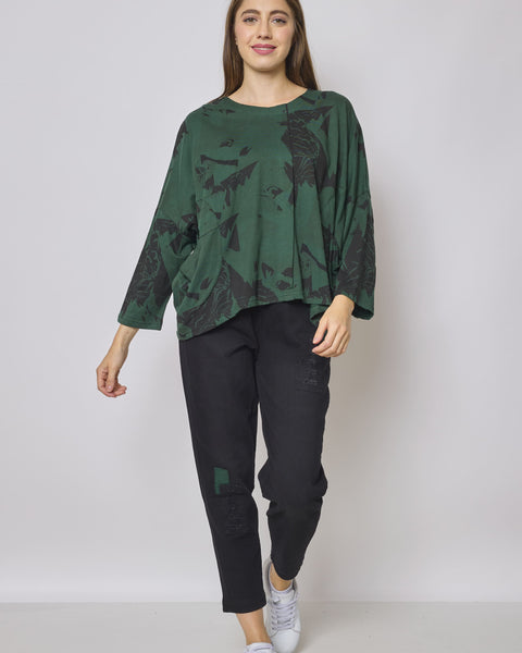 Blouse en coton à motifs aigle