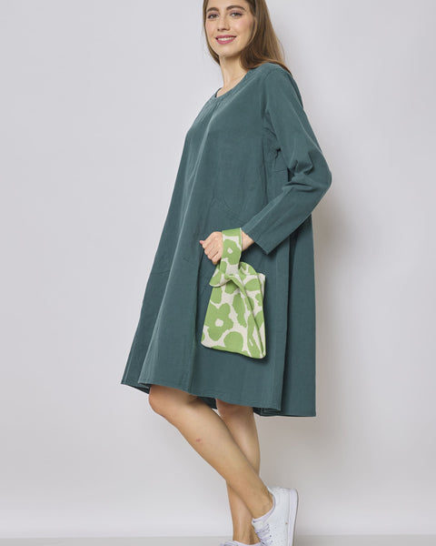 Robe mi longue en coton et tencel