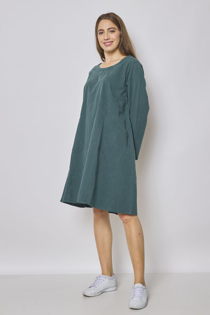 Mittellanges Kleid aus Baumwolle und Tencel