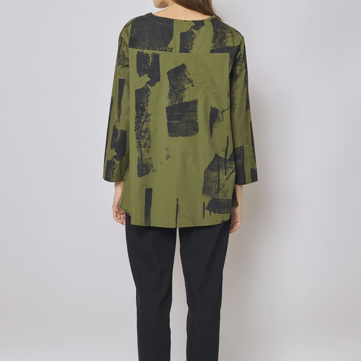 Blouse verte en coton