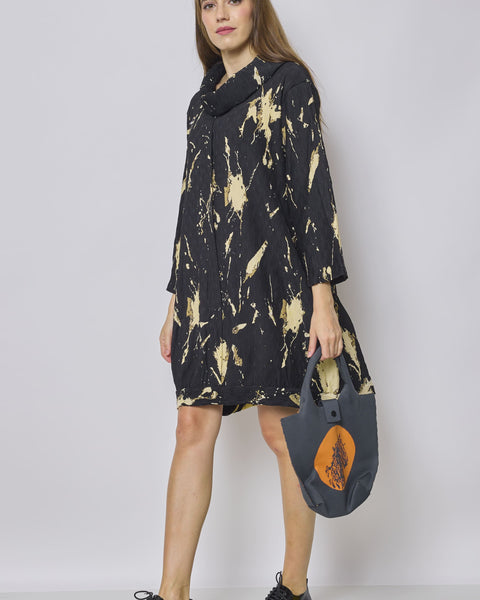 Sac hobo tissu demi-seau tangelo