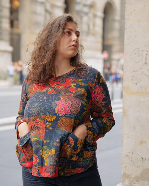 Blouse fleurie hiver