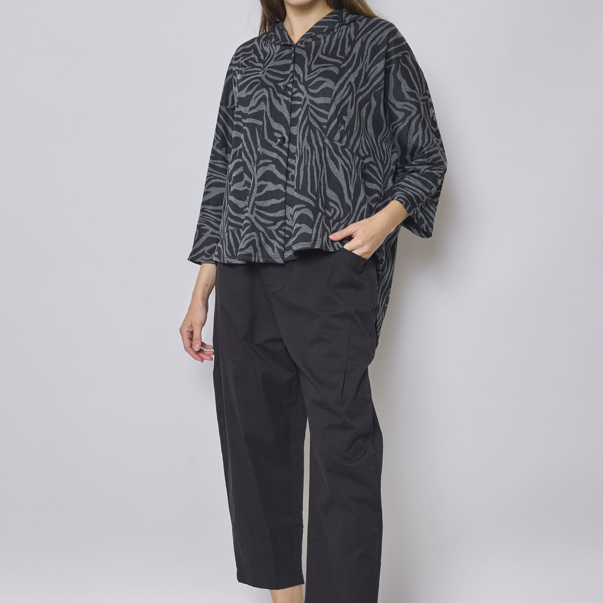 Blouson hiver zèbre