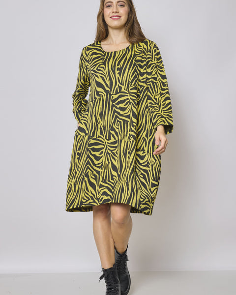 Robe mi longue zèbre