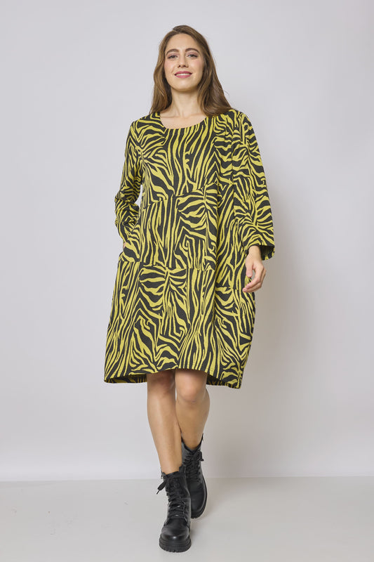 Zebra mid-length dress