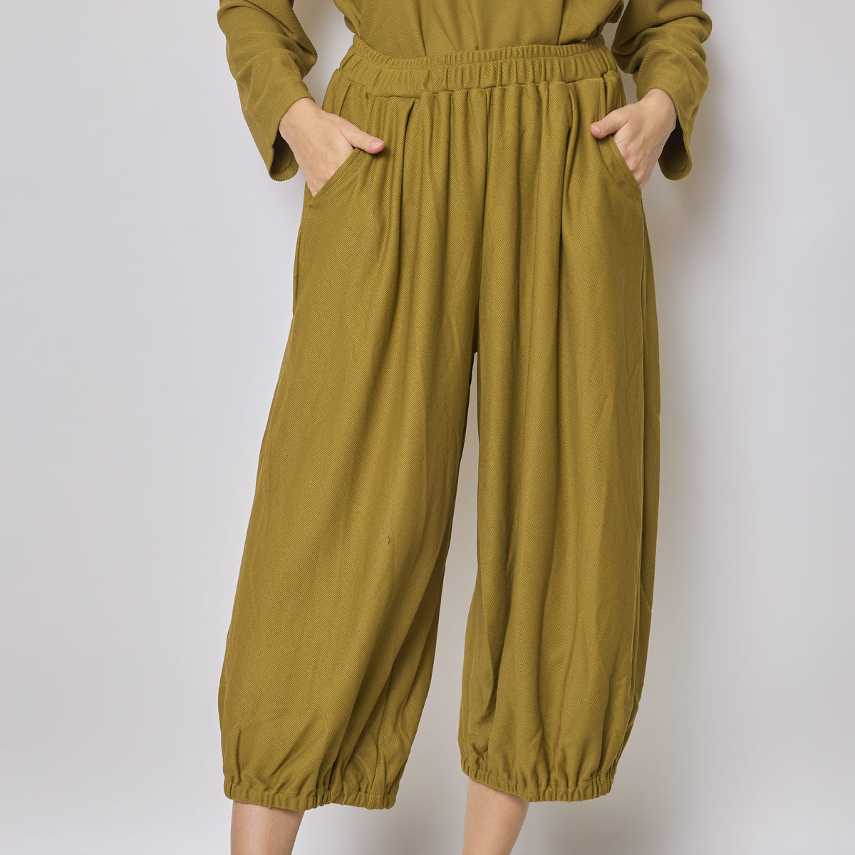 Pantalon large en coton