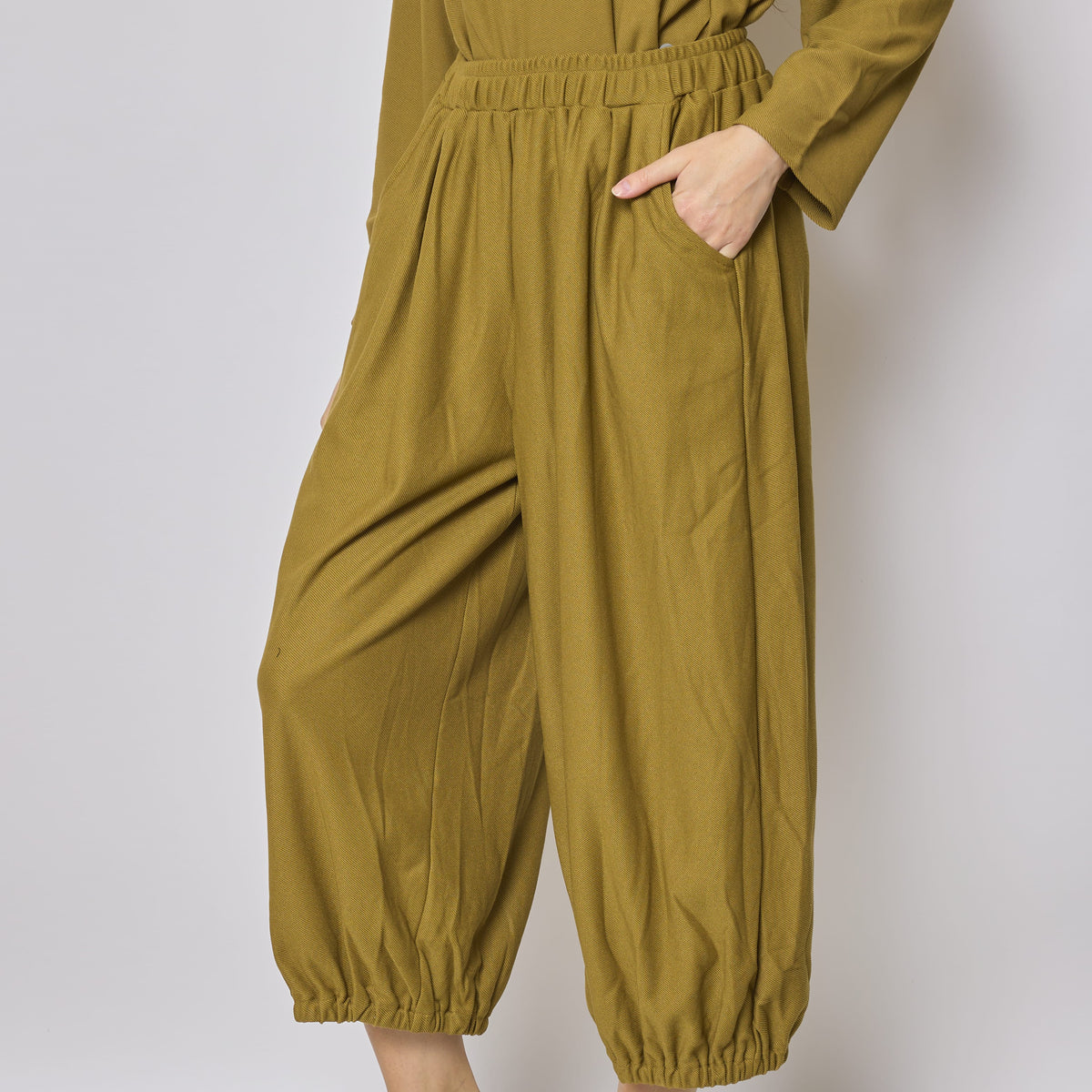 Pantalon large en coton