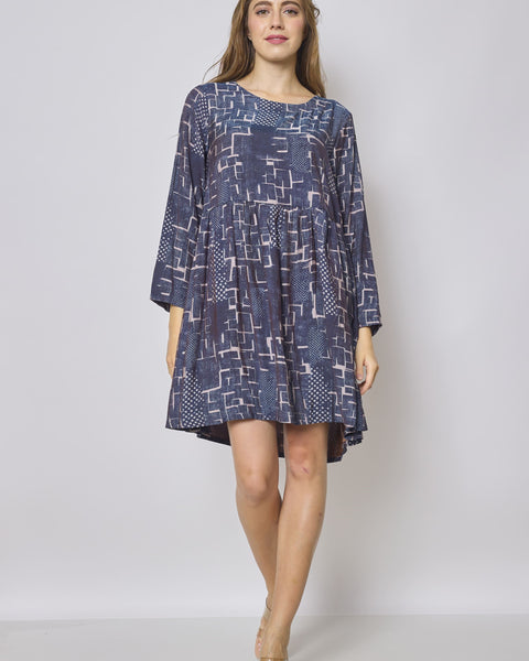 Robe courte bleue