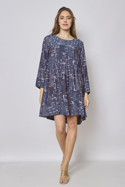 Robe courte bleue