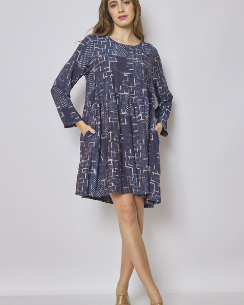 Robe courte bleue
