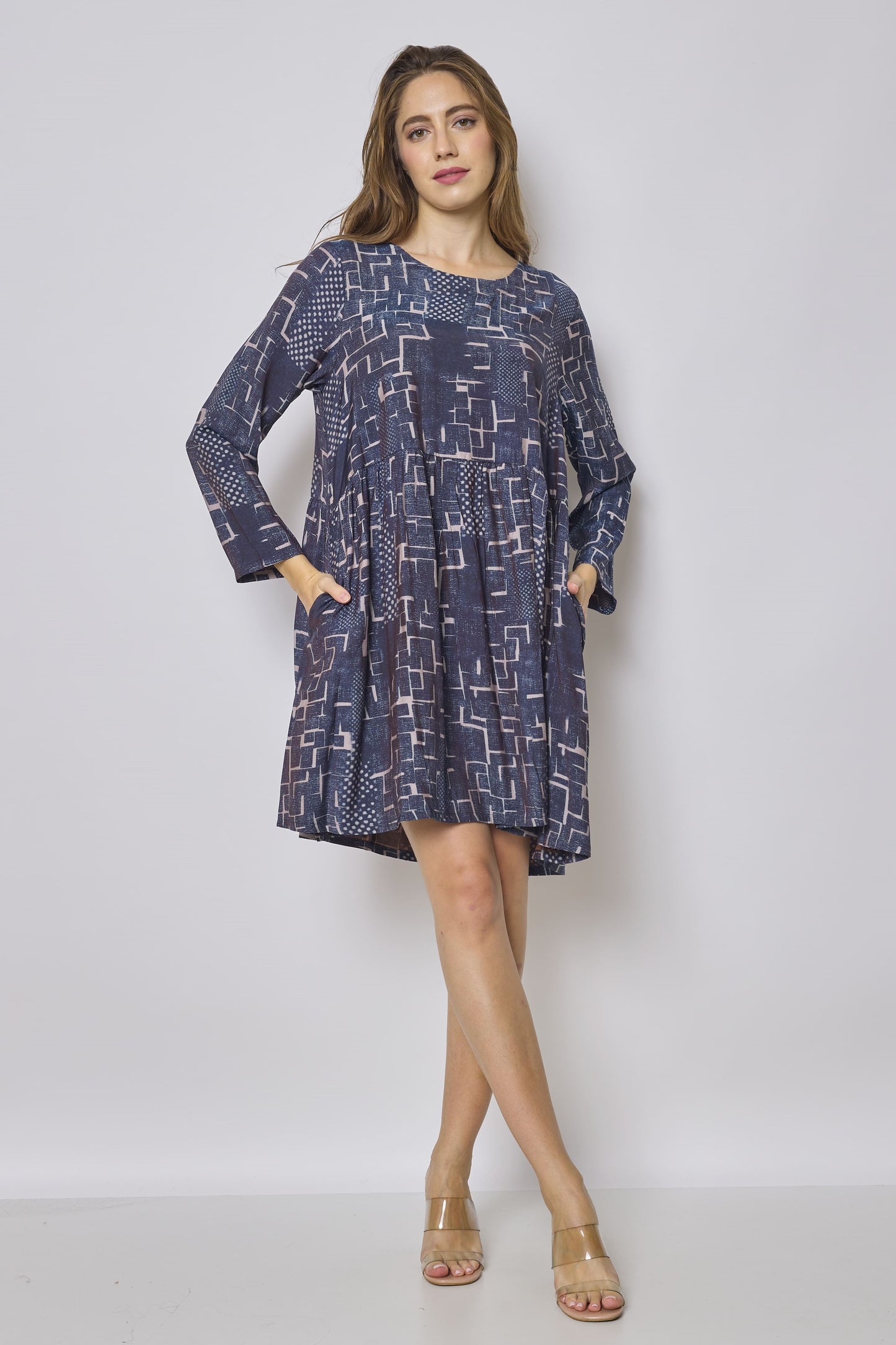 Robe courte bleue