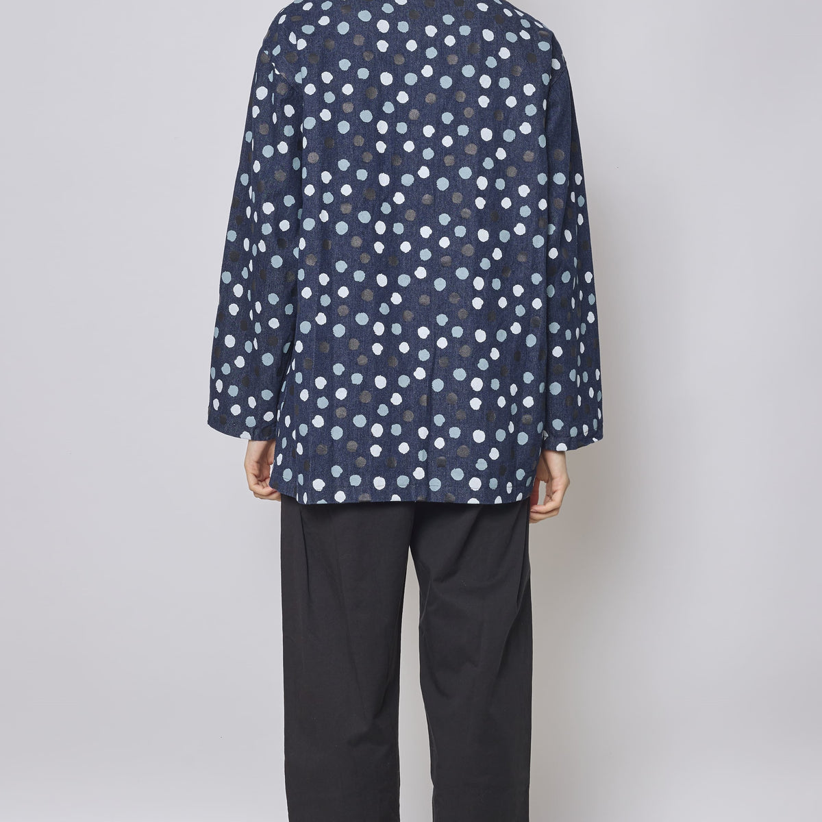 Veste en jean courte à boutons