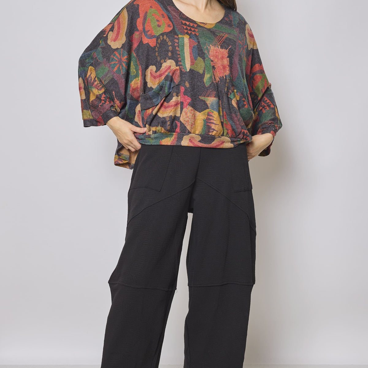 Pull hiver à motifs