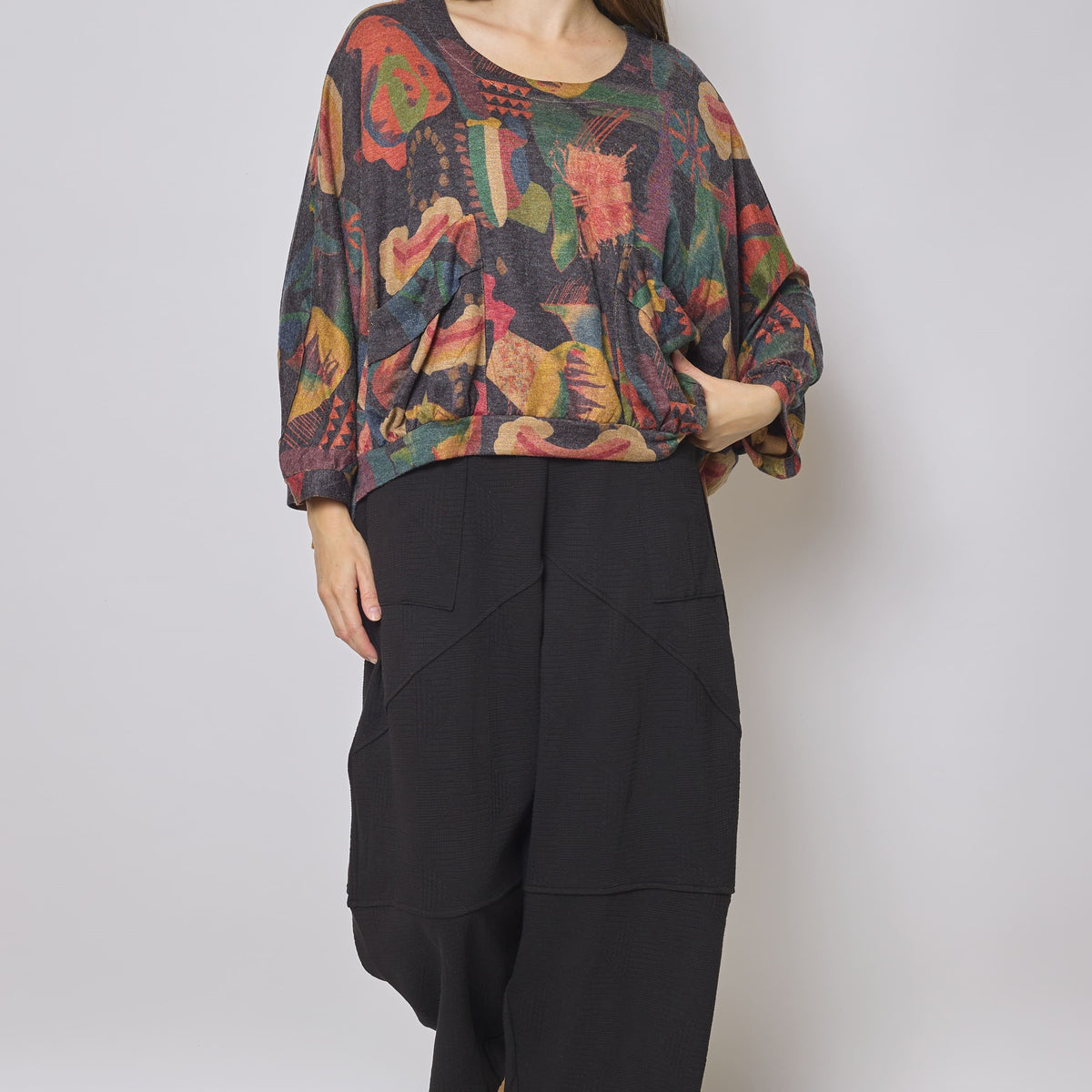 Pull hiver à motifs