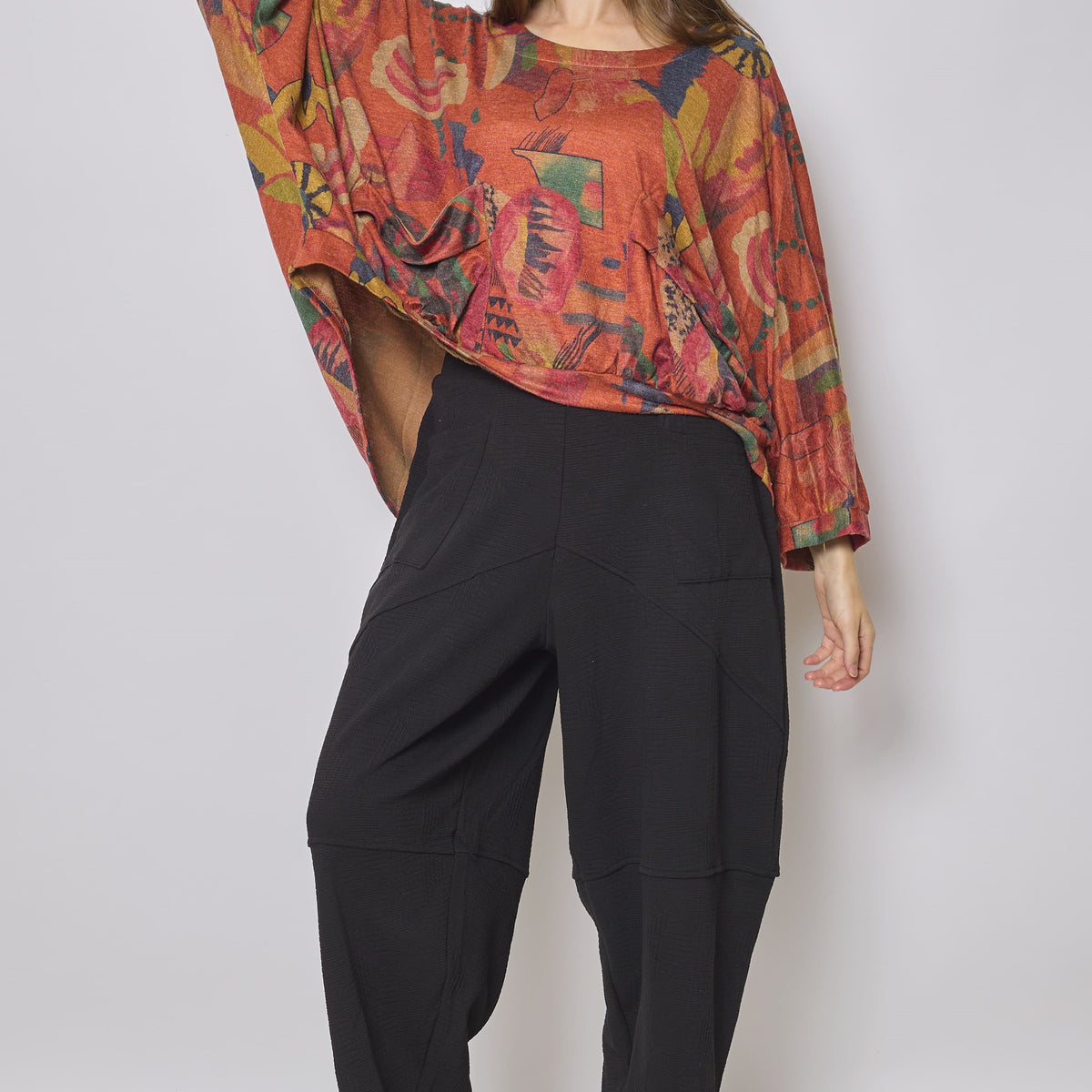 Pull hiver à motifs