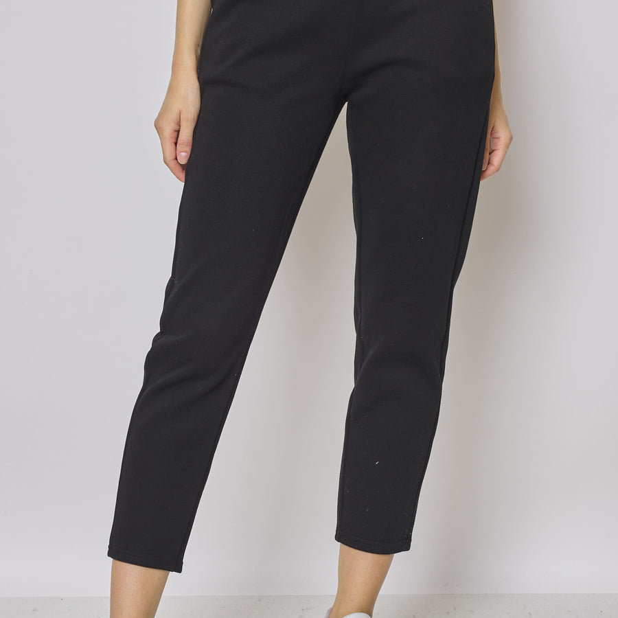 Black tapered fit joggers