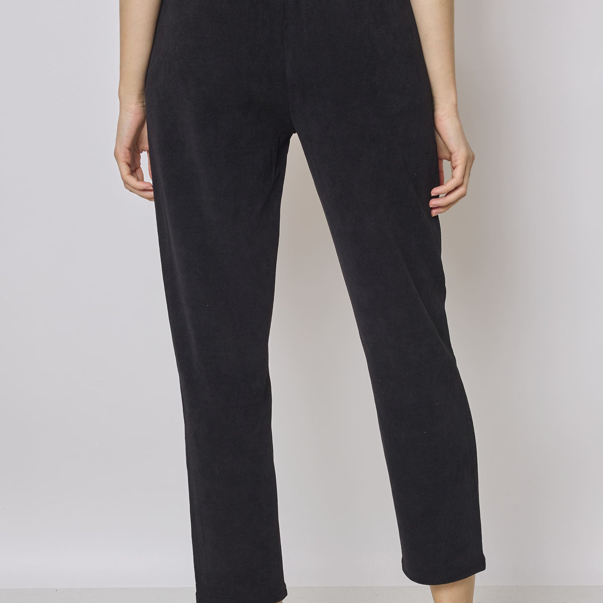 Jogging noir pantalon cigarette