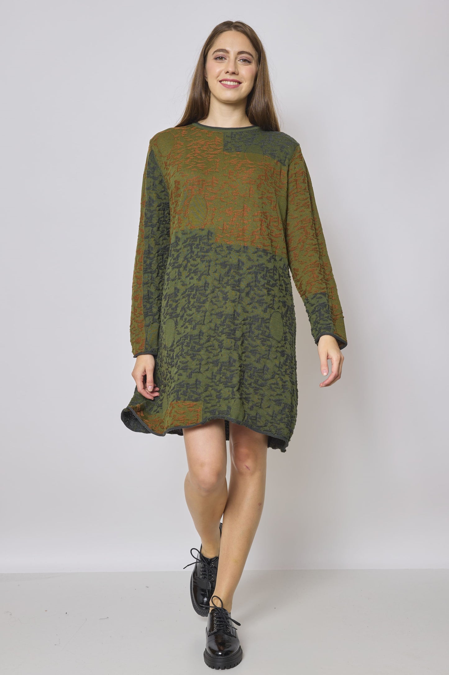 Green sweater dress