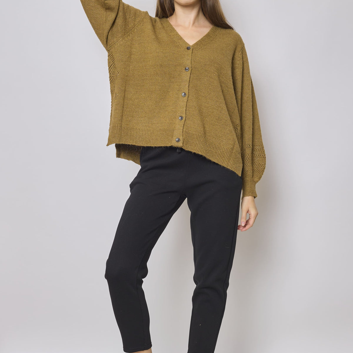 Gilet en laine et coton