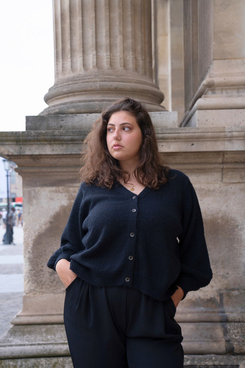 Gilet en laine et coton