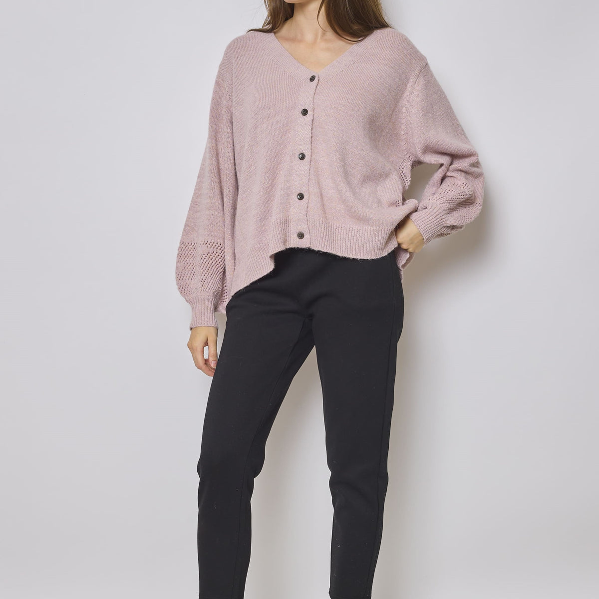 Gilet en laine et coton