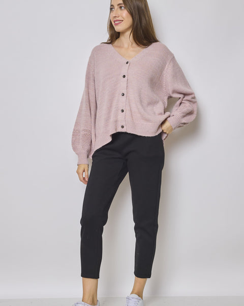 Gilet en laine et coton