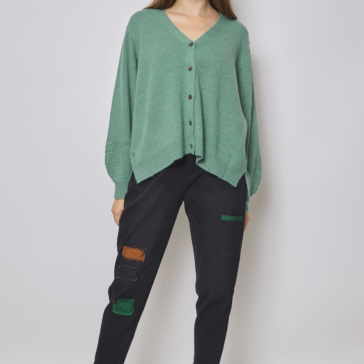 Gilet en laine et coton