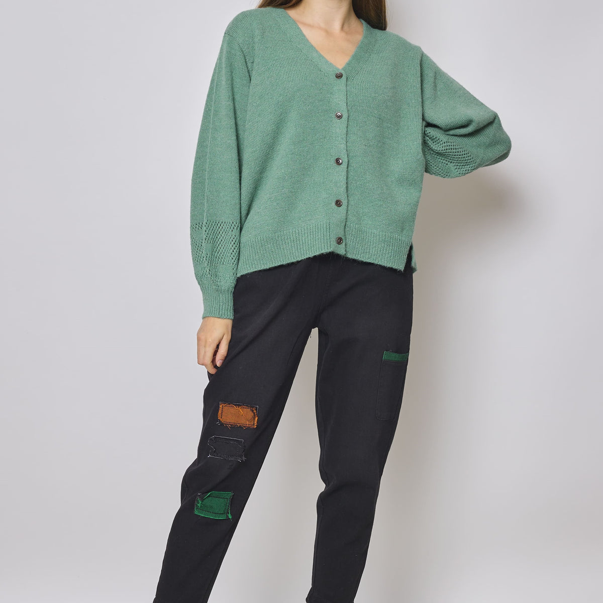 Gilet en laine et coton