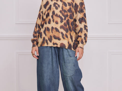 Pull marron léopard - X-C2