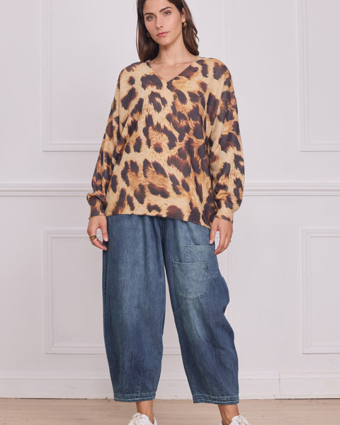 Pull marron léopard - X-C2